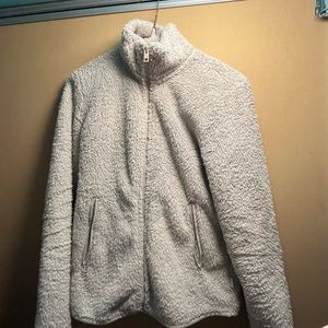 TNA teddy mock neck jacket XS